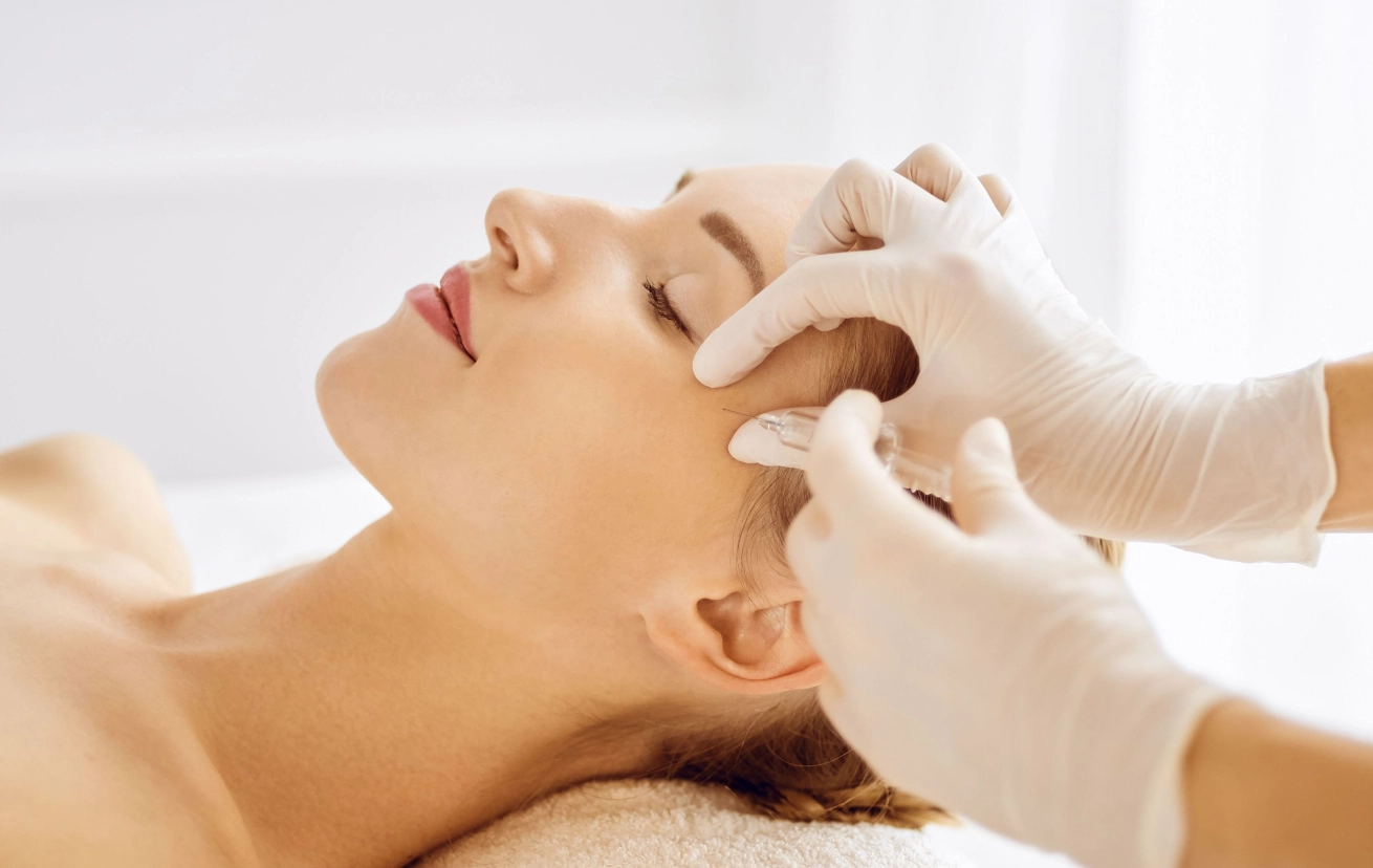 Woman Receiving Botox